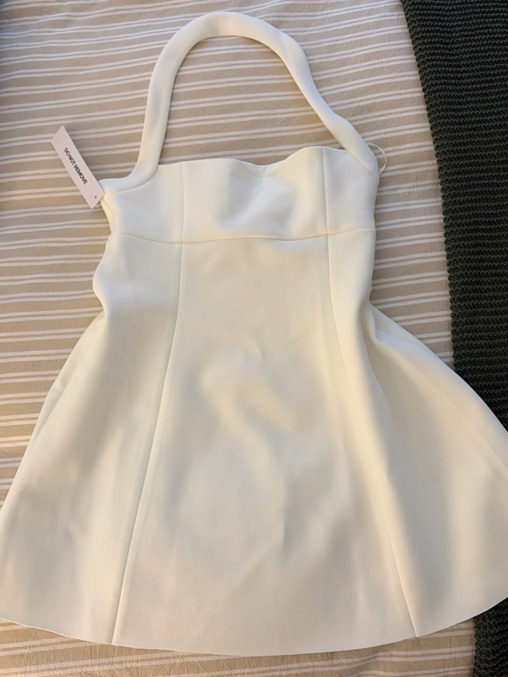 Princess Polly White Halter Mini Dress
